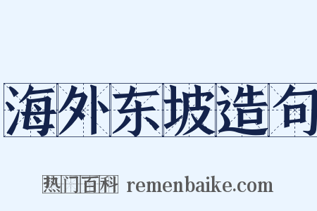 海外东坡造句是什么意思的图片